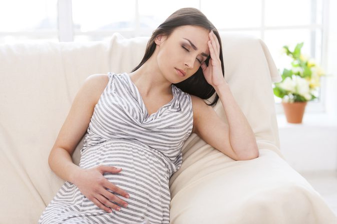 navel hurts in the second trimester during pregnancy