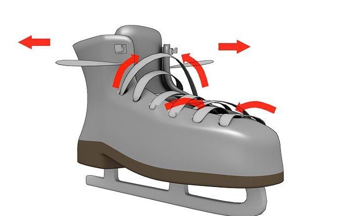 how to tie hockey skates