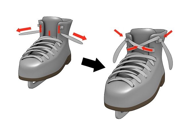 how to tie skates