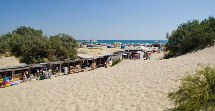 beach in vityazevo in august