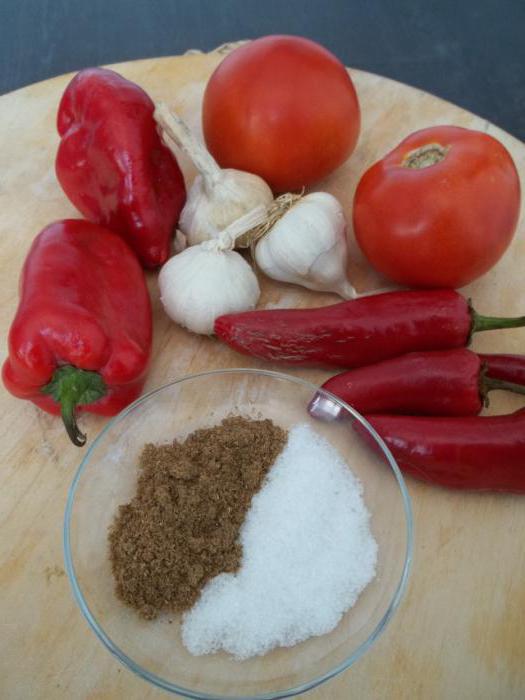 простой рецепт аджики на зиму помидоры чеснок