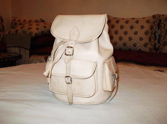 leather backpack women bag