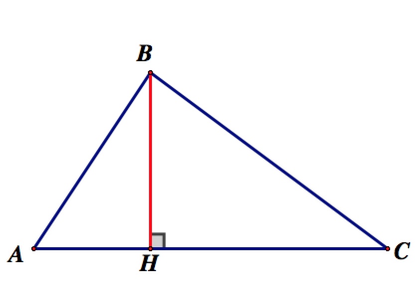 Высота треугольника чертеж