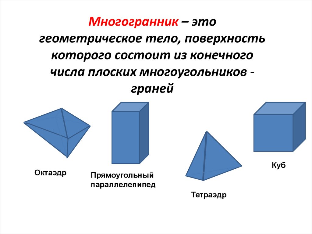 Рисунок выпуклого многогранника