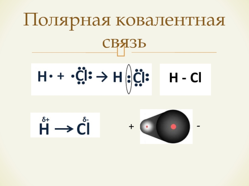 Hcl ковалентная полярная связь схема