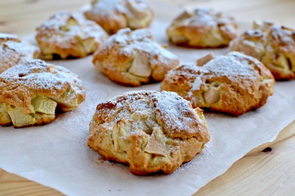 Песочное печенье с яблоками