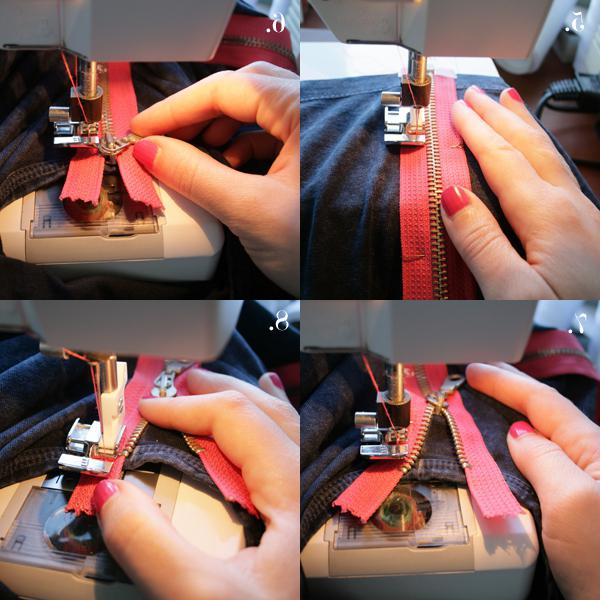 how to sew regular zipper