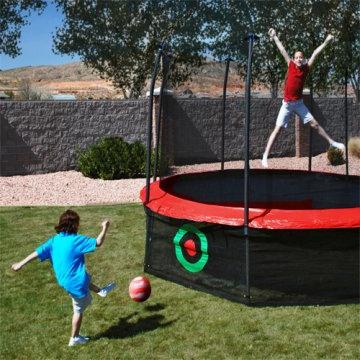 trampoline for giving with a net