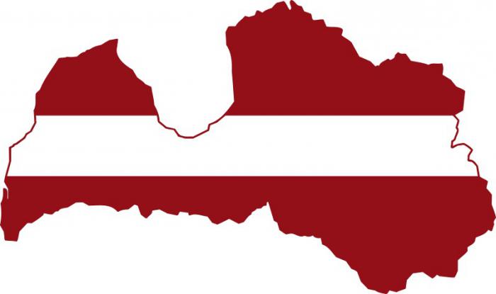 где находится Латвия на карте мира