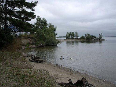 fishing on the Ob reservoir