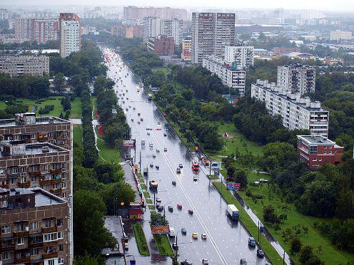 reconstruction of the Shchelkovo highway