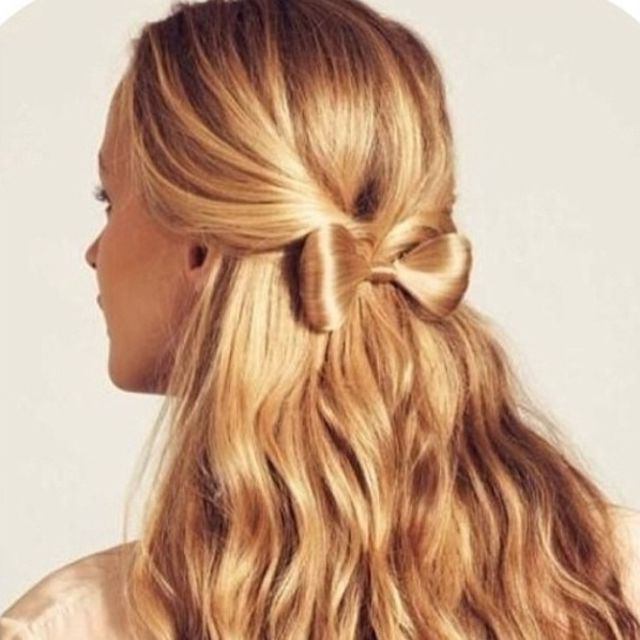 hairstyle bow from hair step by step instructions photo