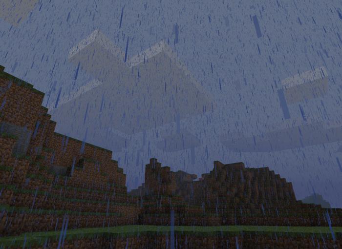 how to remove rain in minecraft