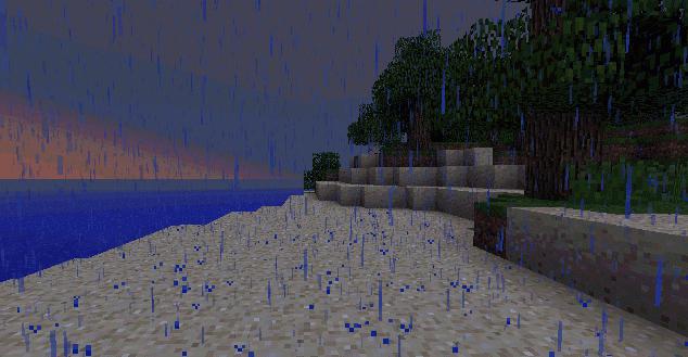 how to make rain in minecraft