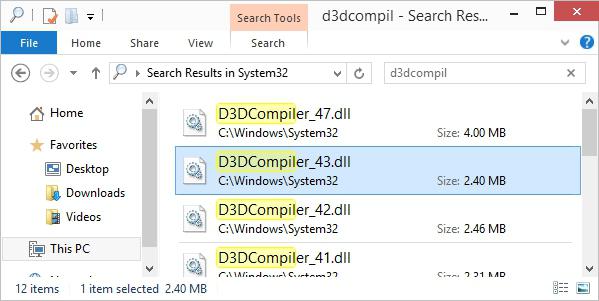 d3dcompiler 43 dll program