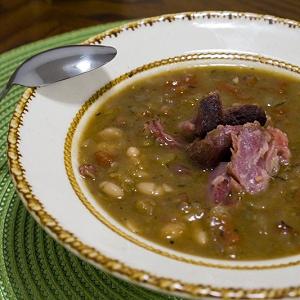 smoked pork ribs soup