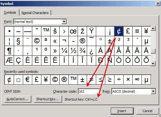 таблица кодировки ASCII 