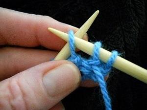 Knitting needles.