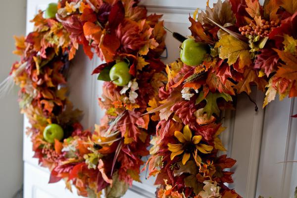 craft of natural materials on the theme of autumn