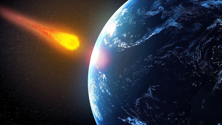 Падение метеорита на Землю