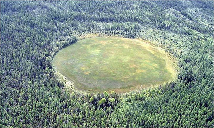 Tunguska meteorite crash site