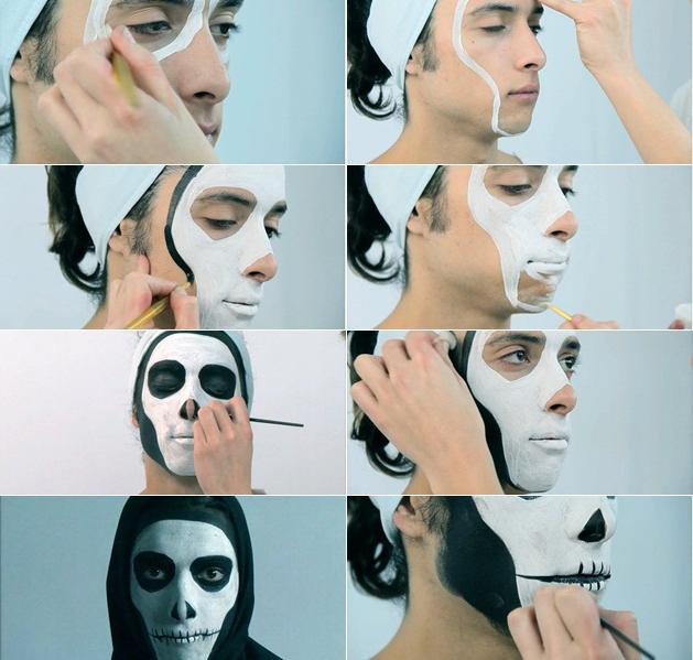 маски на лицо для хэллоуина 