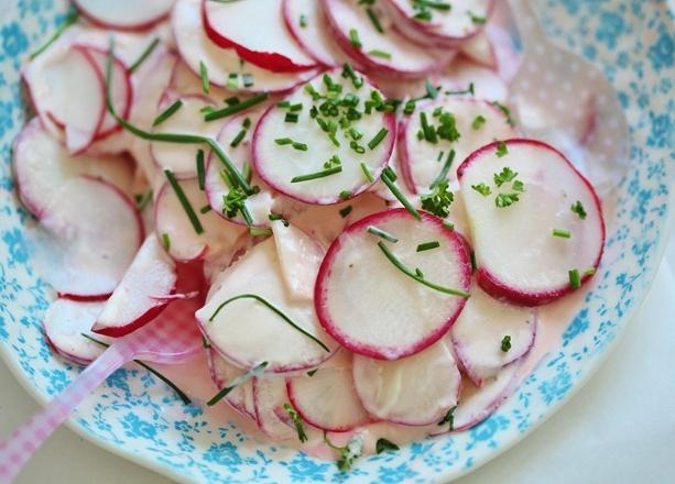 Закуски из редиски на стол