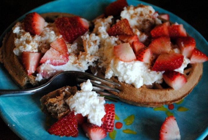 cottage cheese casserole with strawberries