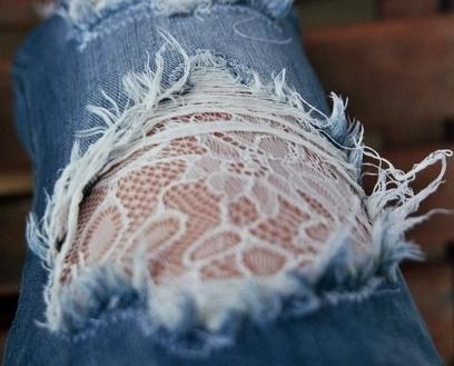 как красиво порезать джинсы