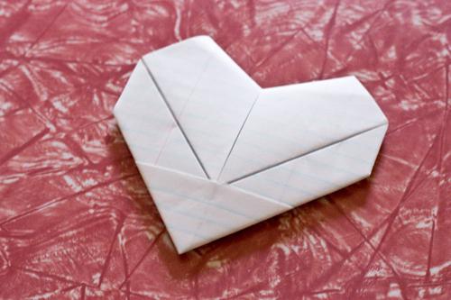 оригами из бумаги сердечко объемное