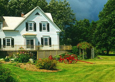 Arrangement of a country house with a plot