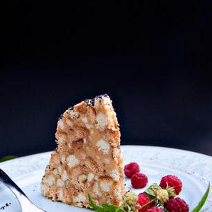 Торт из кукурузных палочек со сгущенкой вареной и маслом рецепт с фото