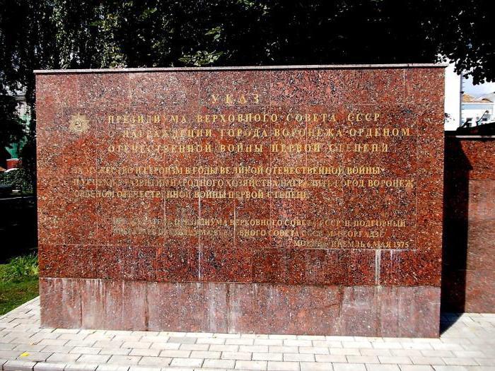 Eternal Flame on Victory Square in Voronezh