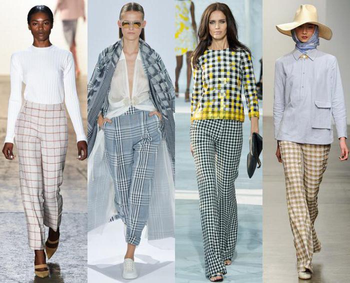 what to wear with women's check pants