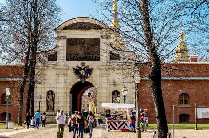 Peter's gates of the Peter and Paul Fortress