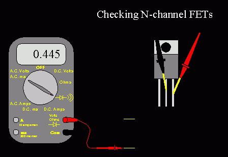 как проверить полевой транзистор