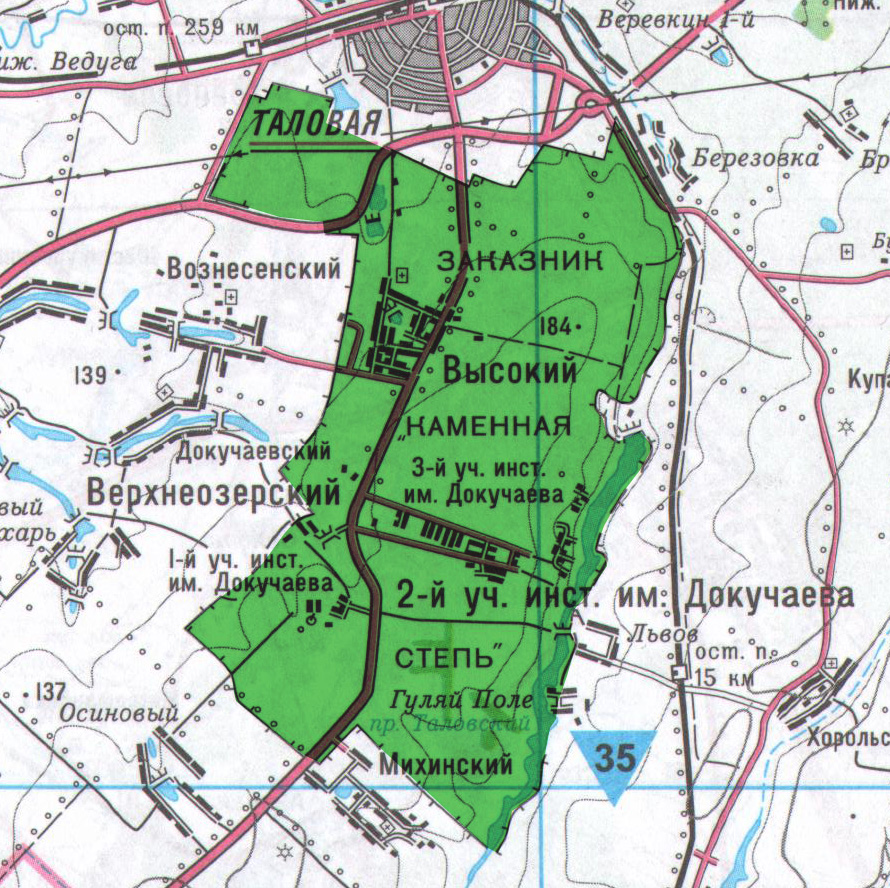 Карта воронежской области таловского района воронежской области