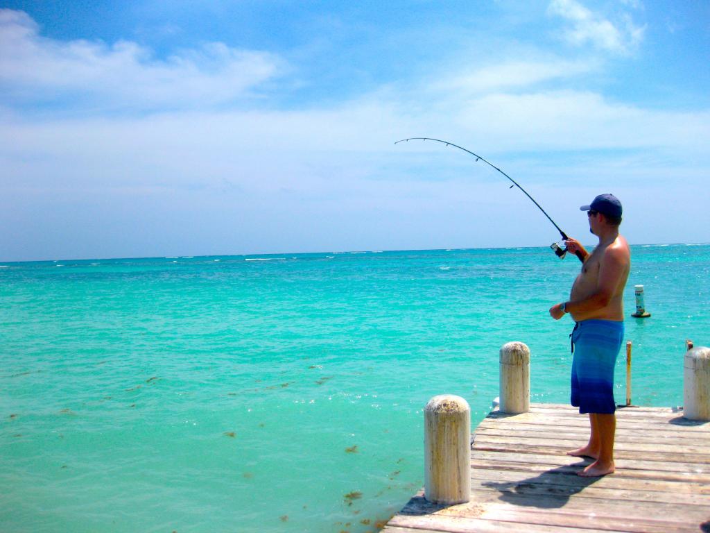 рыбалка в Доминикане с берега