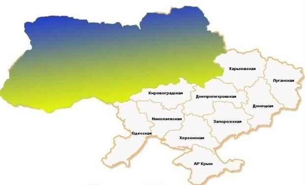 карта украины после майдана