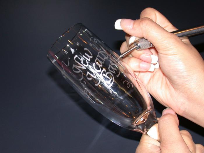 DIY glass engraving