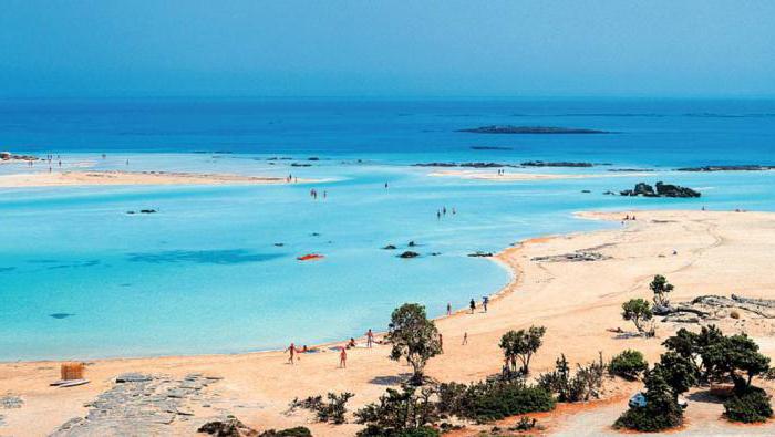 pink beach crete