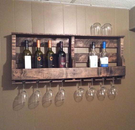 Pallet kitchen shelf