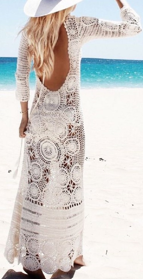 схема пляжного платья