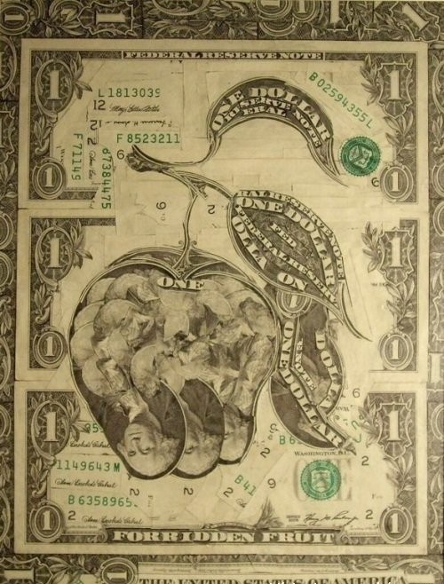 Картины из денег