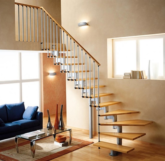 Интерьерная лестница: виды, материалы, обустройство пространства под лестницей