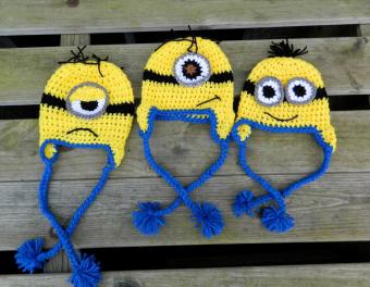 minion hat knitting pattern