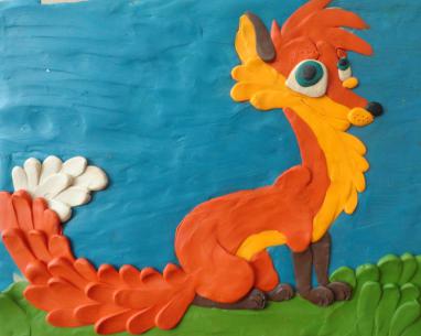 plasticine applications on cardboard