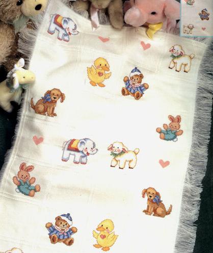 Cross stitch baby embroidery