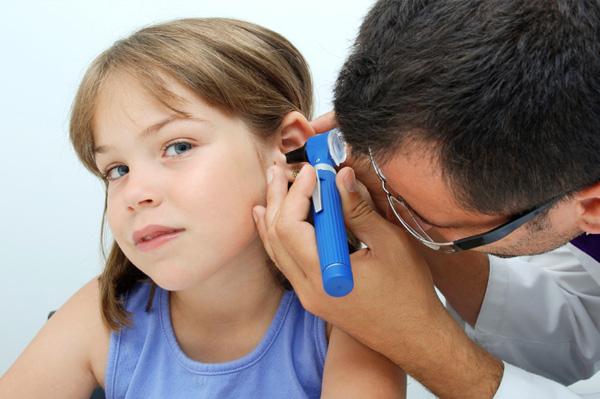 if the child has a sore ear