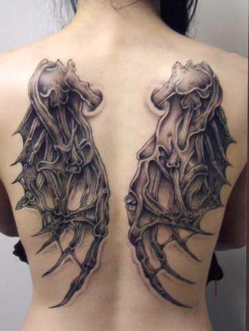 tattoo on the back wings